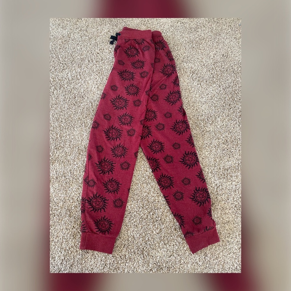 Supernatural Sweatpants from Hot Topic